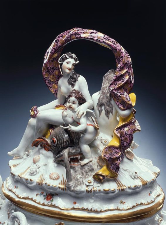 Terrine mit Galatea aus dem Schwanenservice, Meissen 1740, © Porzellansammlung, SKD